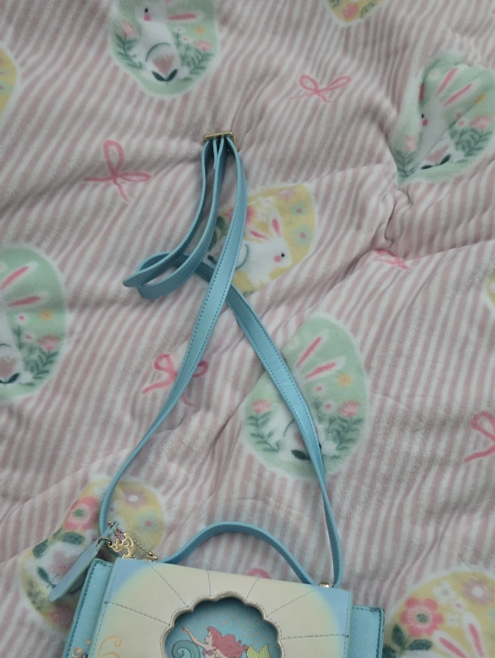 Whimsical Mermaid Sea-Blue Crossbody Bag - Picture 5 of 6